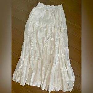 White maxi skirt